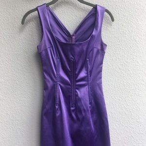 DOLCE & GABBANA Vintage Purple Sexy Dart Dress